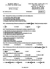Đề khảo sát chất lượng giữa kỳ II môn Vật lý Lớp 12 - Mã đề 103 - Năm học 2018-2019 - Sở giáo dục và đào tạo Nghệ An